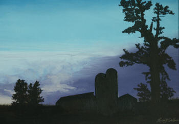 Grandpa's Farm at Dusk