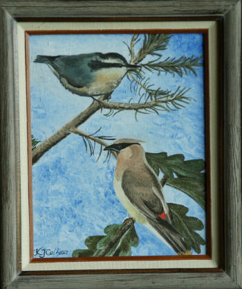 Junco & Waxwing
